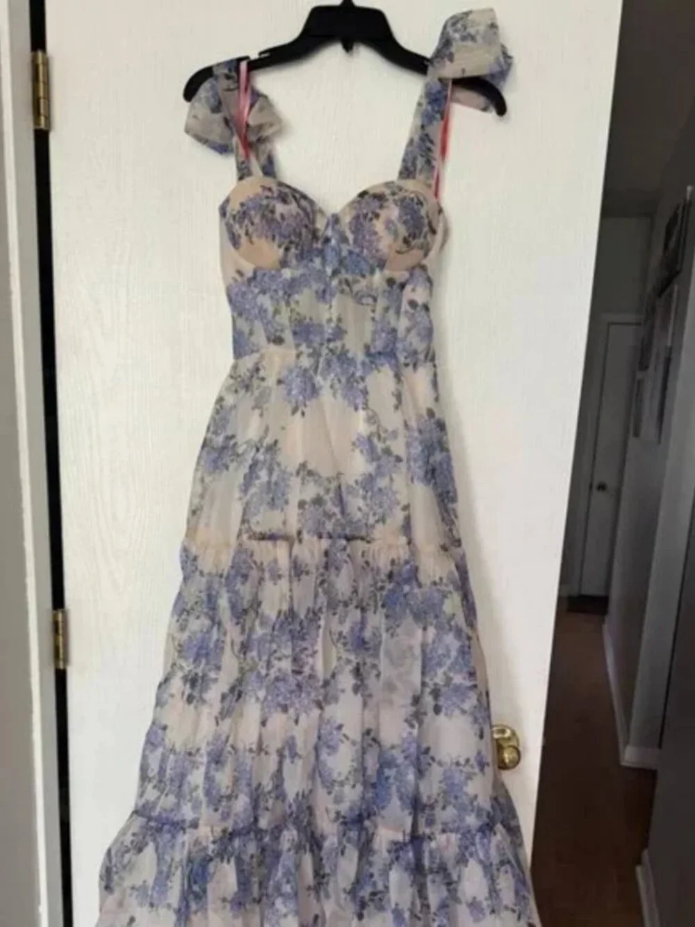 Stella Parker UPF 50 Mermaid Hem Navy & Floral Skort Size Large - Picture 3 of 5